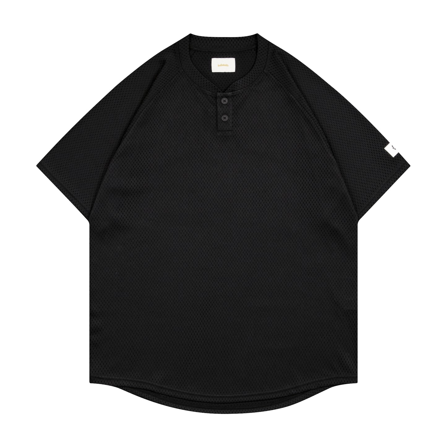 College Logo Mesh BB Shirt (black/off white)