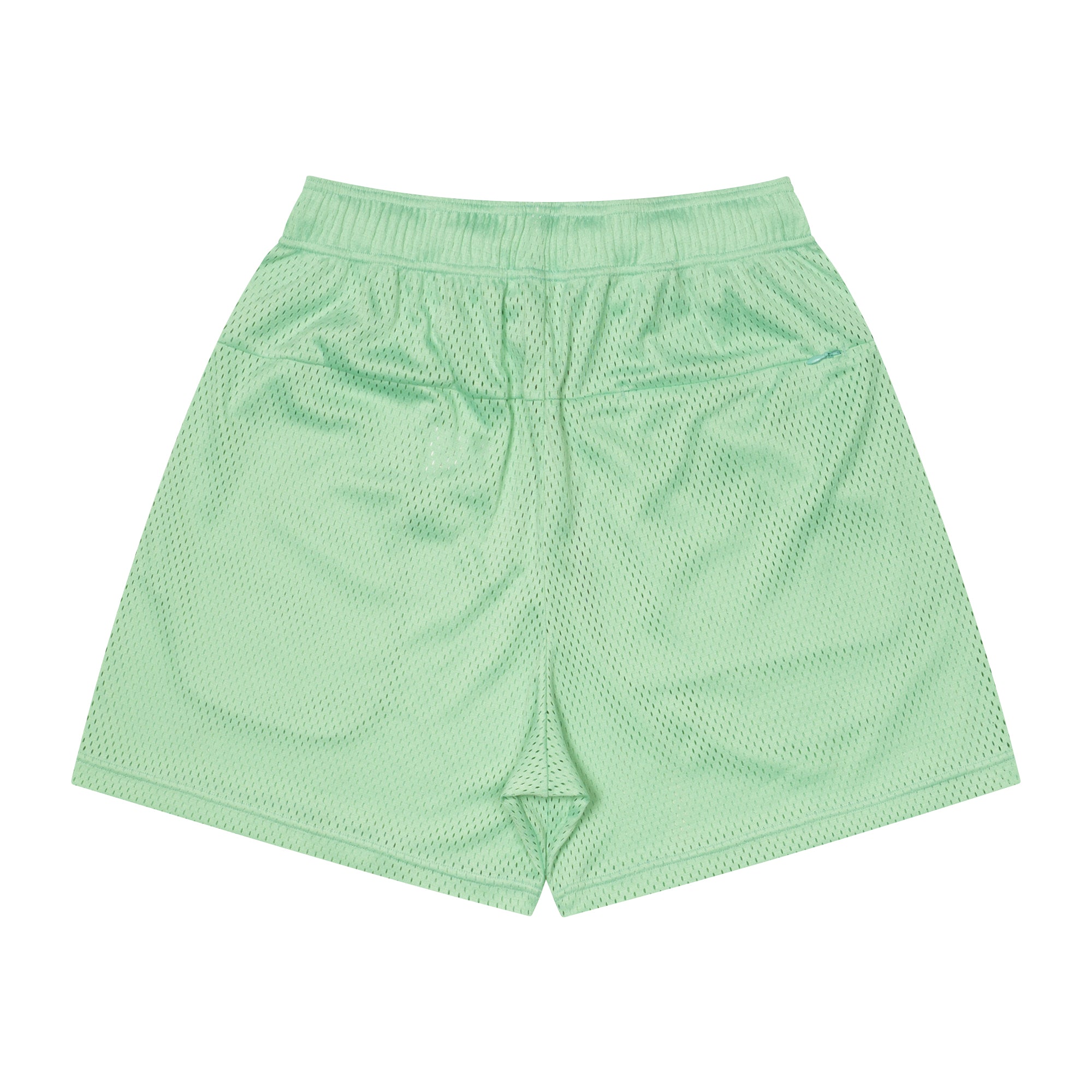 College Logo Mesh Zip Shorts (mist green) – ballaholic