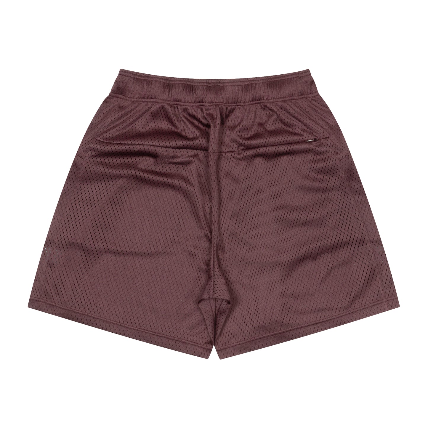 TSC Mesh Zip Shorts (burgundy)