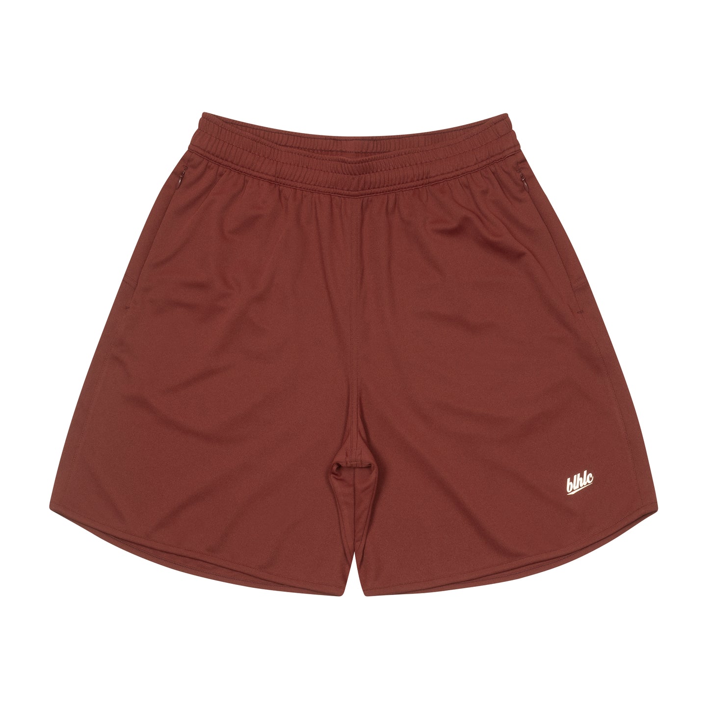 Basic Zip Shorts (barn red/off white)