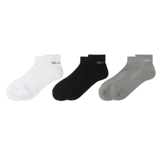 Everyday 3-Pack Short Socks (white/black/gray)