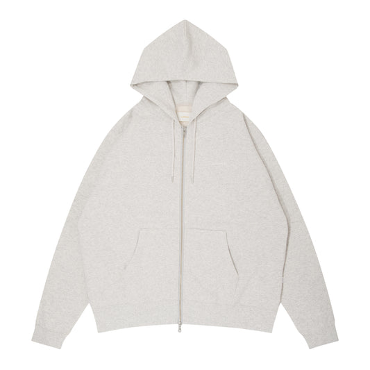 Small Logo Sweat Full Zip Hoodie (ash)