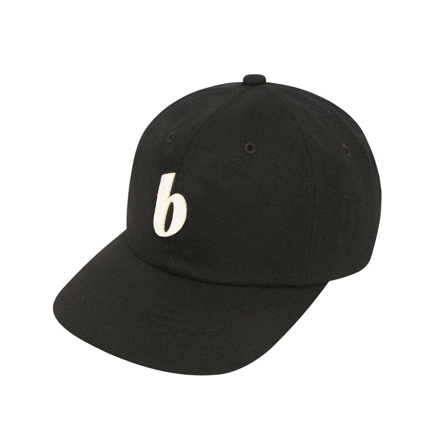 b 6P Wool Cap (black)
