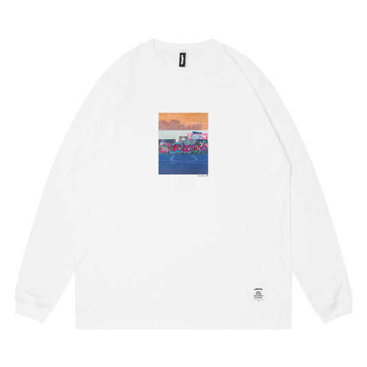 Photo Long Tee -Lower East Side Playground- (white)