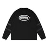 blhlc Oval Logo V-Neck Long Sleeve Shirt (black)