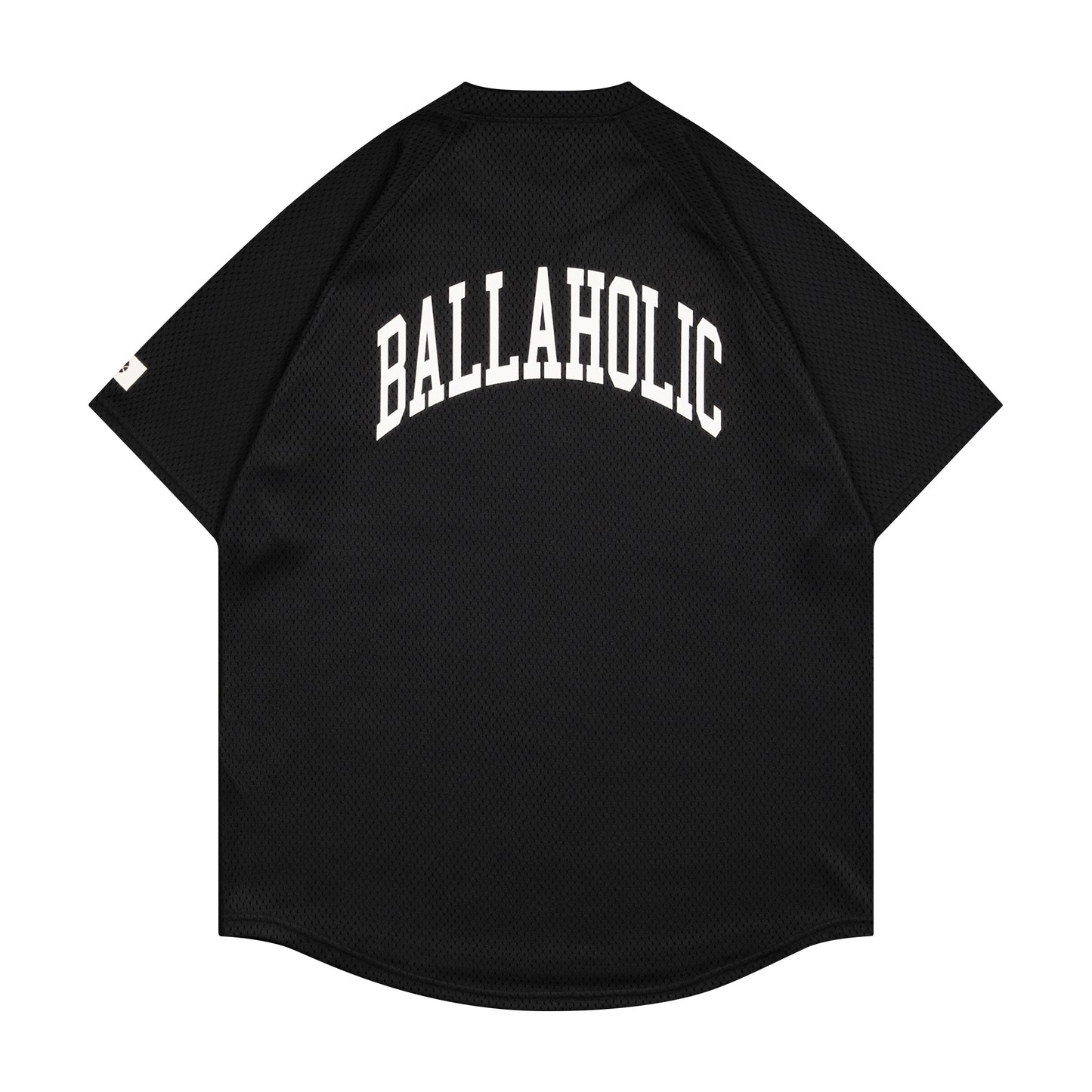 College Logo Mesh BB Shirt (black/off white)