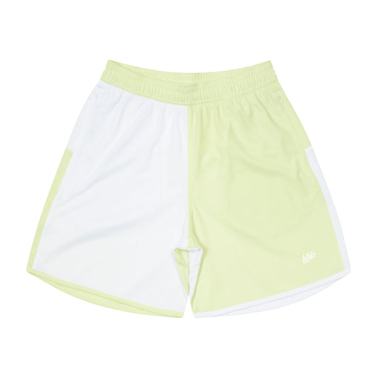 2 Tone Basic Zip Shorts (cream)