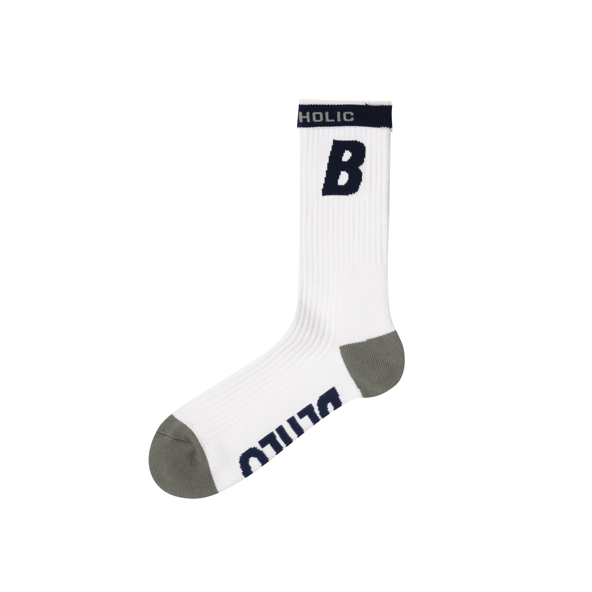 B Socks (white/navy/gray)