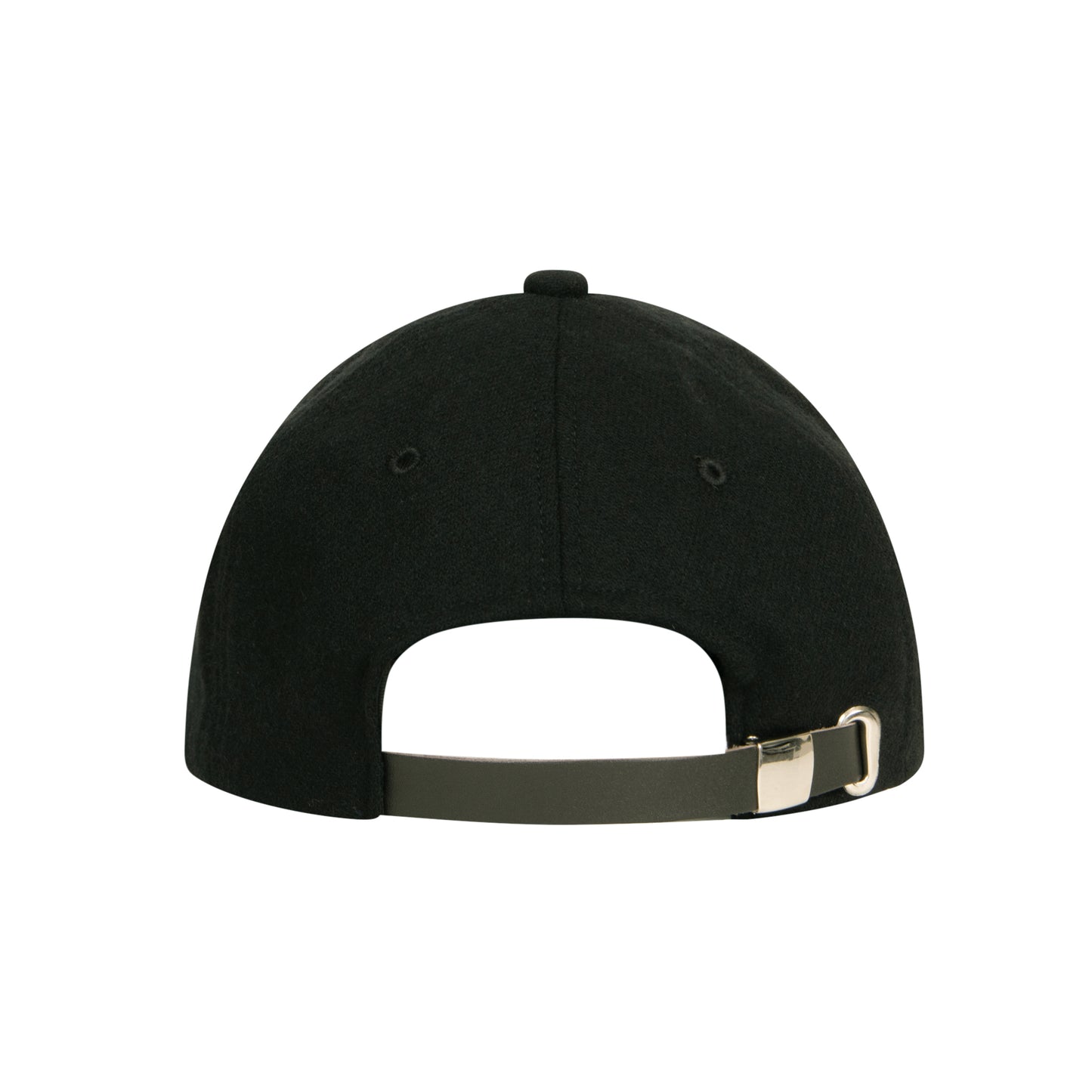 b 6P Wool Cap (black/black)