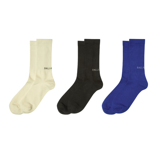 Everyday 3-Pack Socks (ivory/sumi/blue)