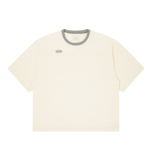 blhlc Oval Logo Mesh Tee (ivory)