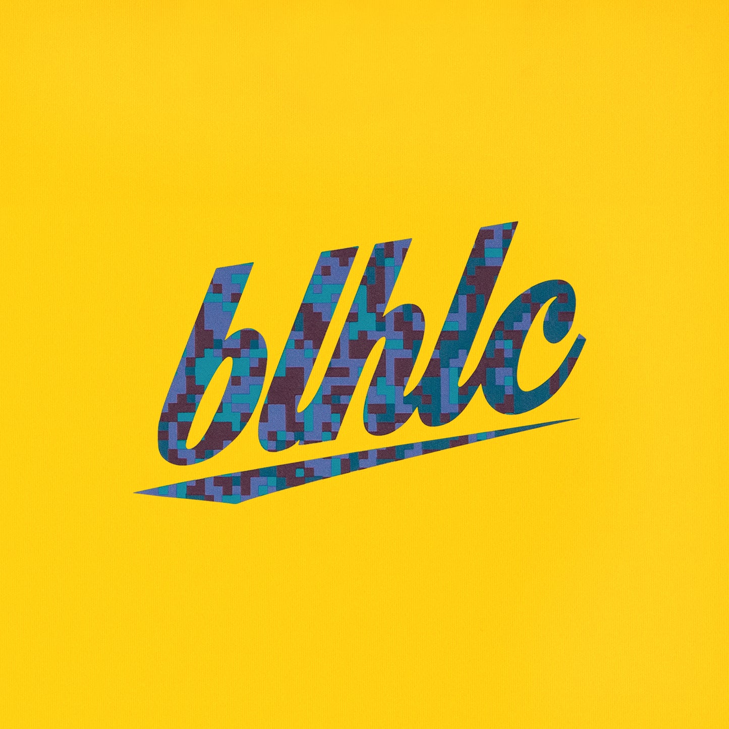 blhlc Back Print No Sleeve Tops (yellow/marine digital camo)