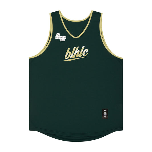The Neighborhood Classic Tank Top (dark green/beige)