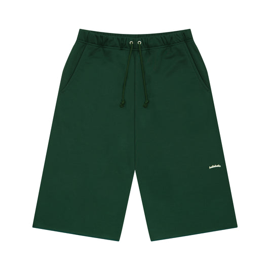 Ball Seams Sweat Cropped Pants (dark green)