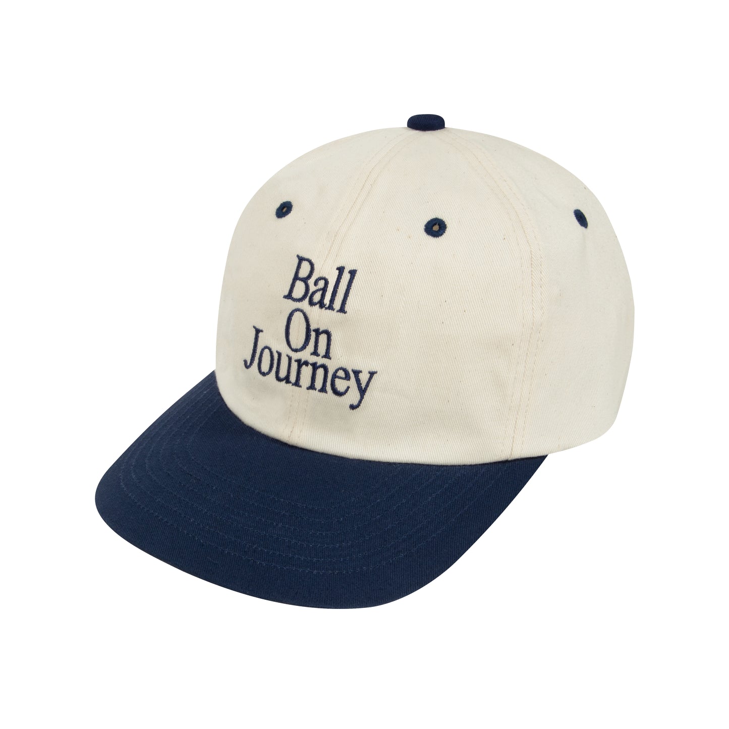 Ball On Journey 6P Cap (kinari/navy)