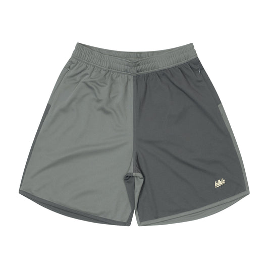 2 Tone Basic Zip Shorts (charcoal gray)