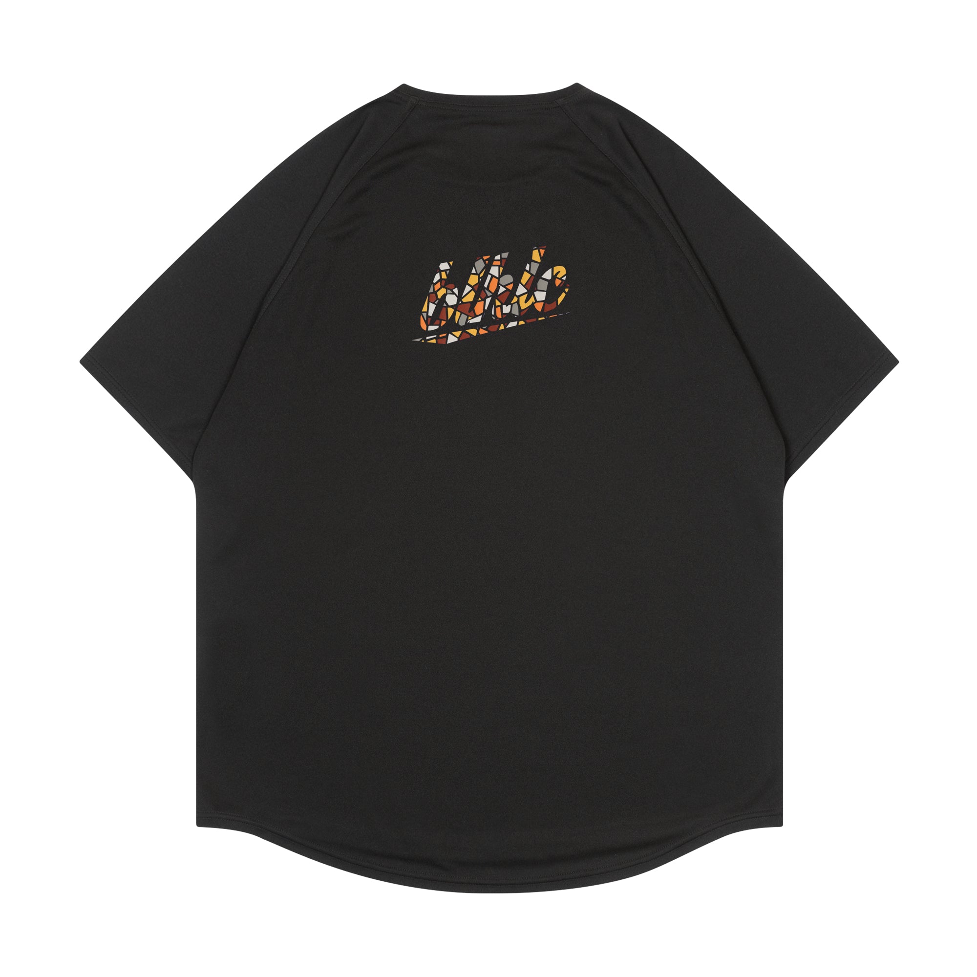 blhlc Back Print Cool Tee (black/dry leaves mosaic) – ballaholic