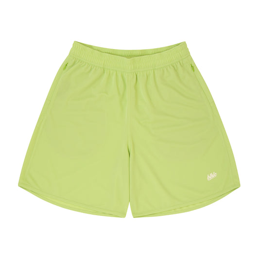 Basic Zip Shorts (lily green/off white)