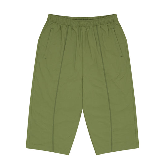 Logo Nylon Cropped Pants (light olive)