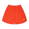 Basic Zip Shorts (orange red/off white)