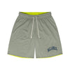 College Logo - STREETMOVE Mesh Zip Shorts (gray/lime)