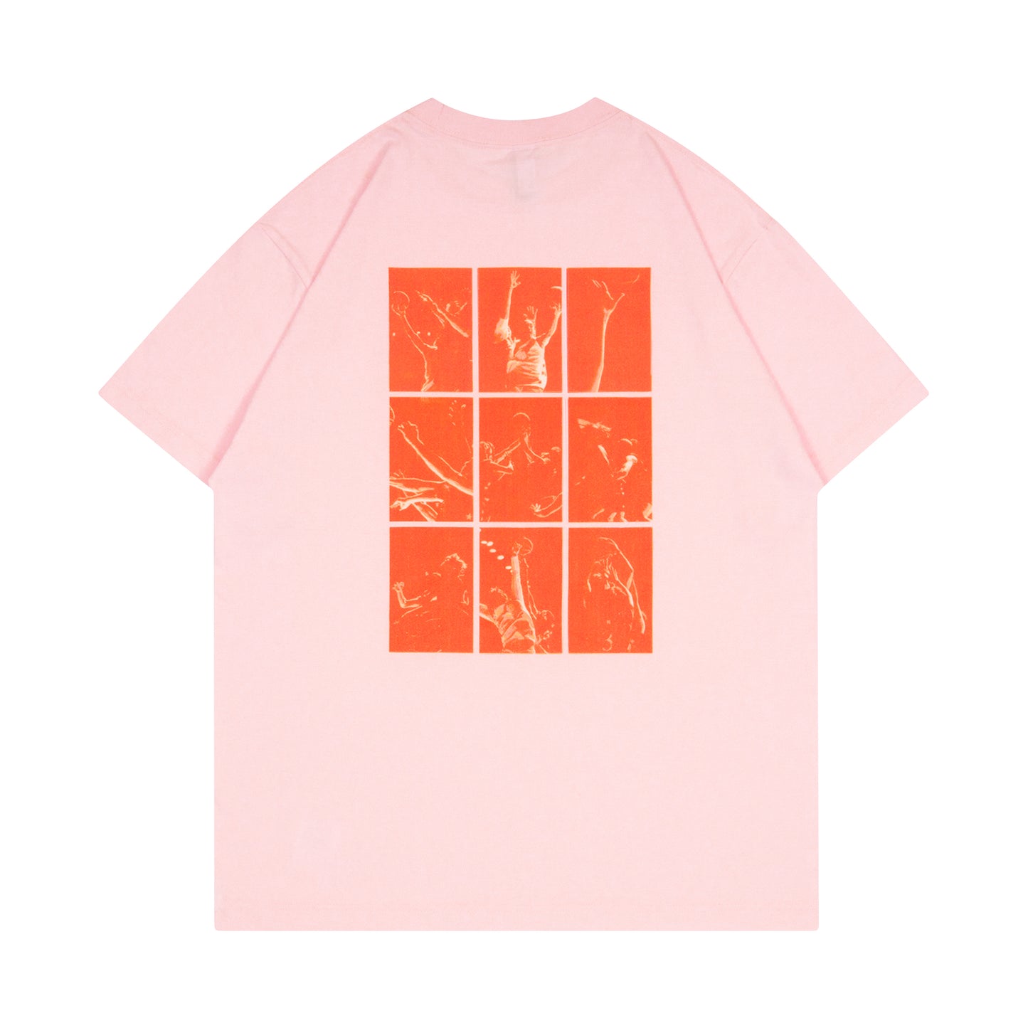 Contours in Basketball Tee (light pink)