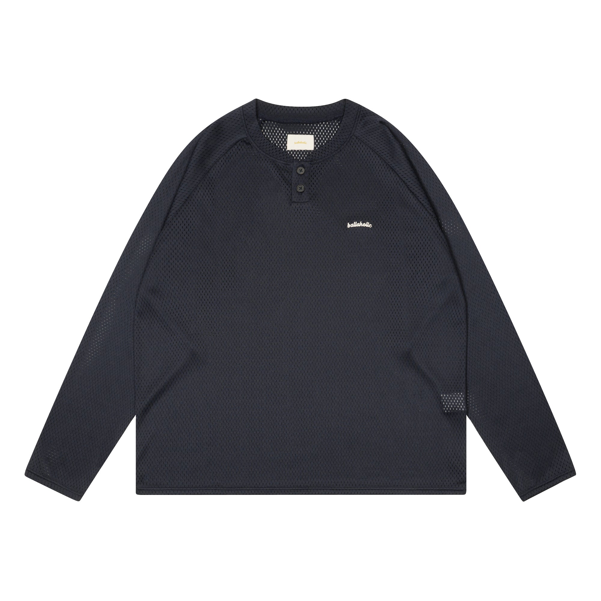 Logo Mesh Long Shirt (navy) – ballaholic