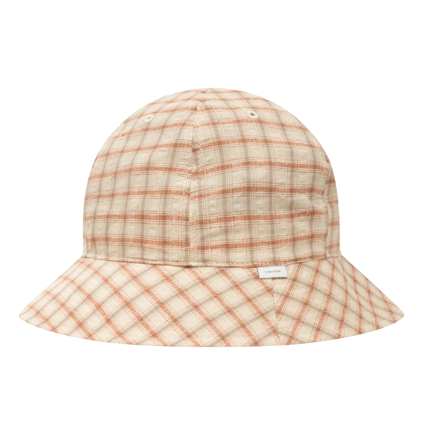 Cotton Linen Seersucker 6P Hat (red)