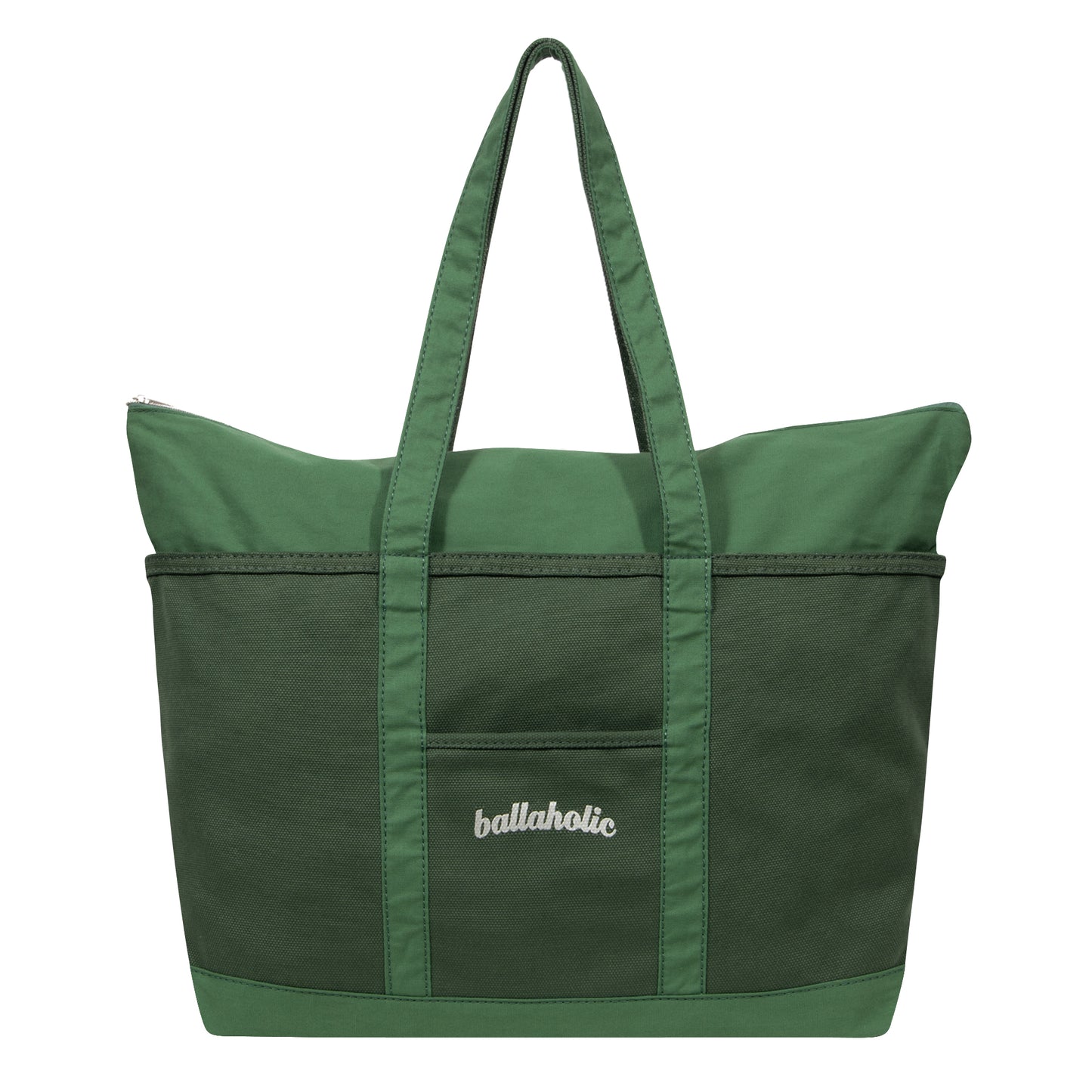 W Face Logo Canvas Tote Bag L (court green)