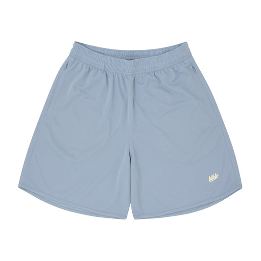 Basic Zip Shorts (cerulean blue/off white)