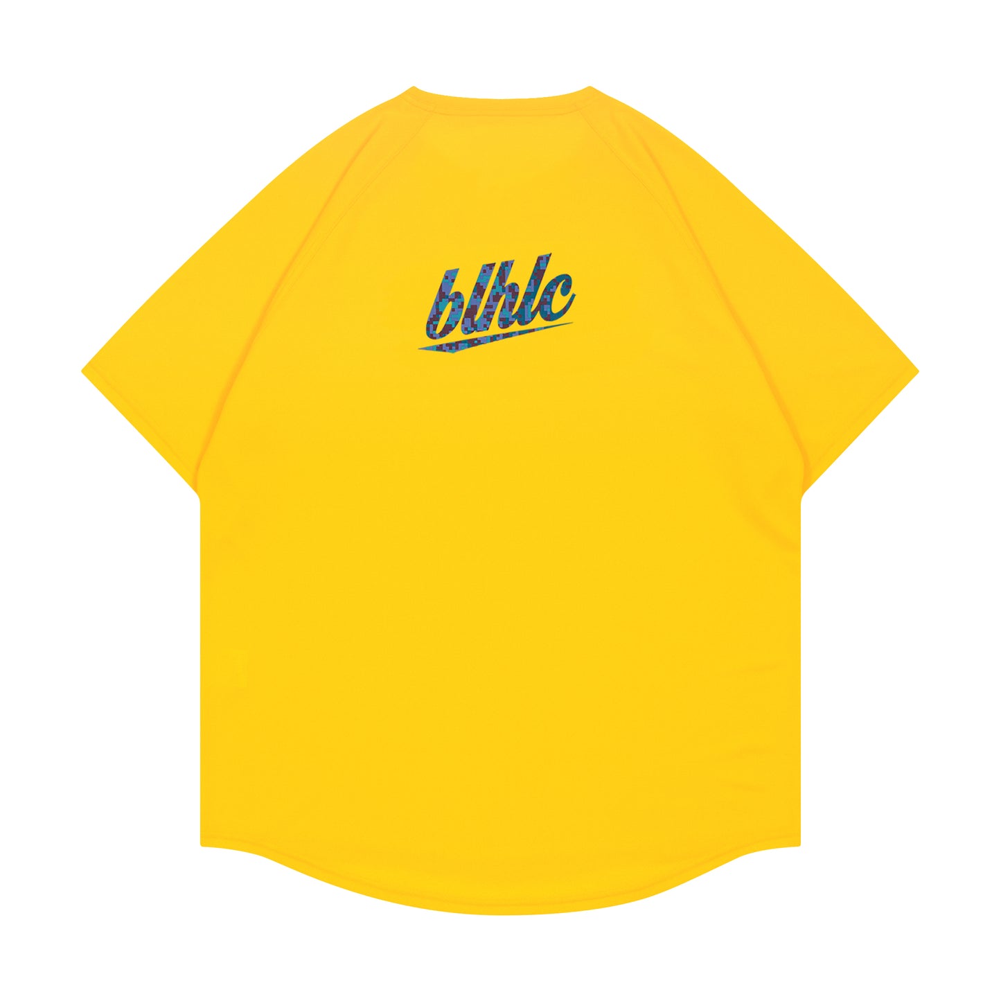 blhlc Back Print Cool Tee (yellow/marine digital camo)