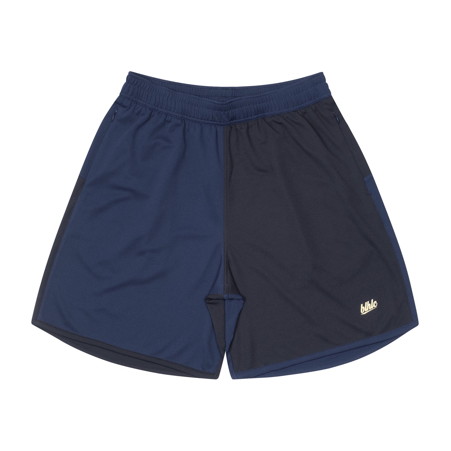 2 Tone Basic Zip Shorts (navy)
