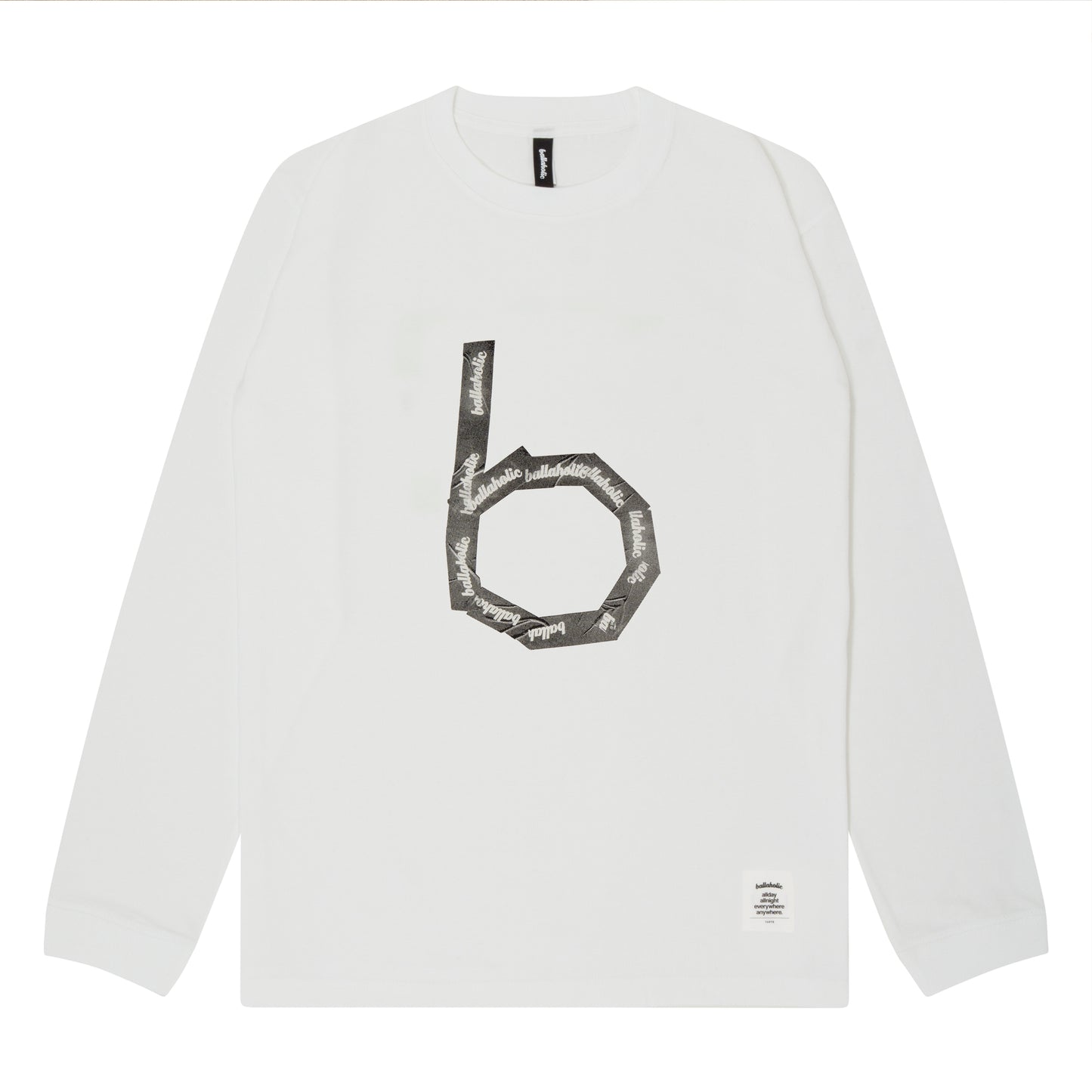 b-Taped Long Tee (white)