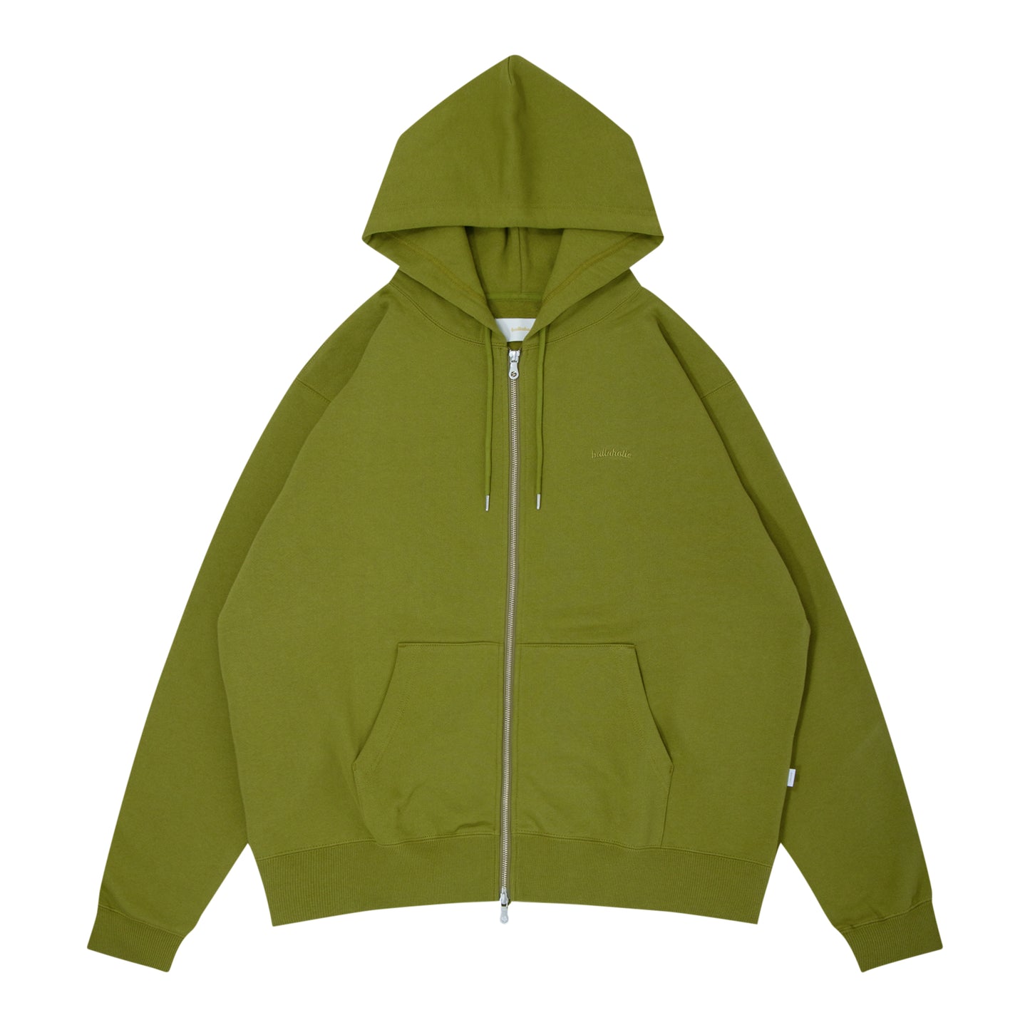 Small Logo Sweat Full Zip Hoodie (moss)