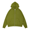 Small Logo Sweat Full Zip Hoodie (moss)