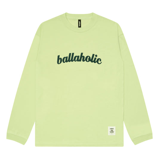 Logo Long Tee (milky lime/forest green)