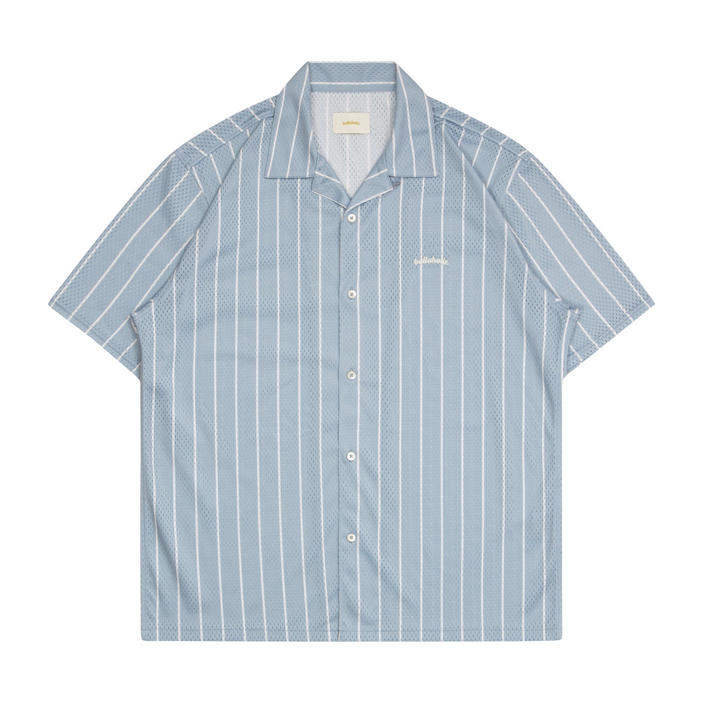 Stripe Mesh Shirt (skyway/ivory)