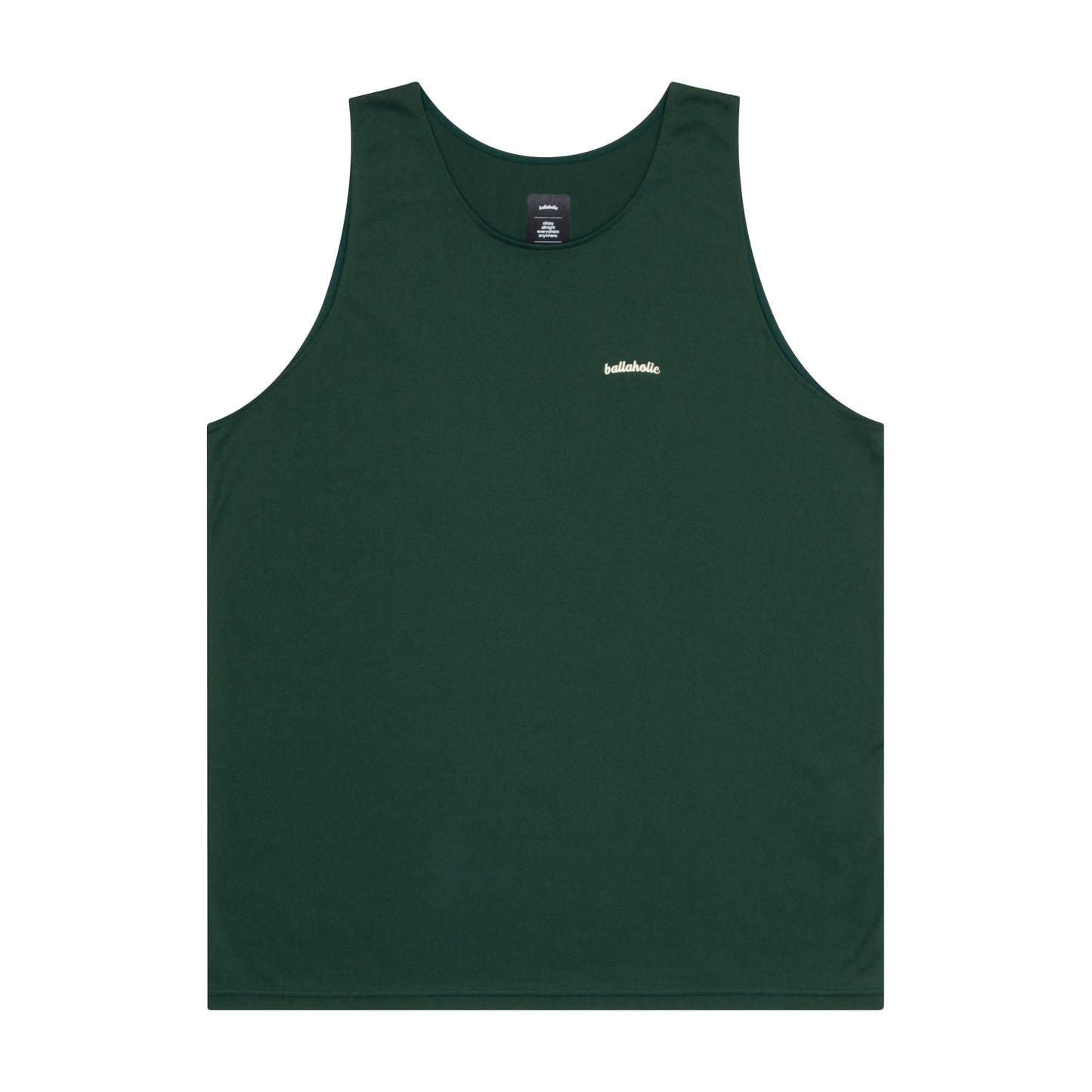 Logo Cotton Tank Top (dark green)