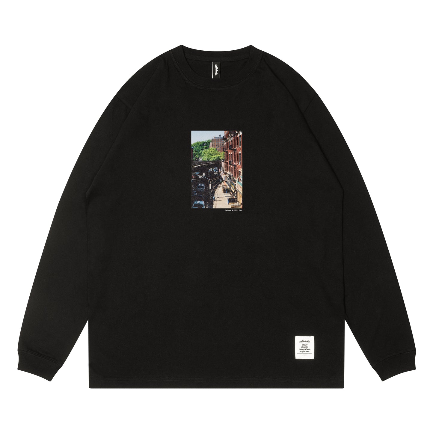 Photo Long Tee -Dyckman St- (black)