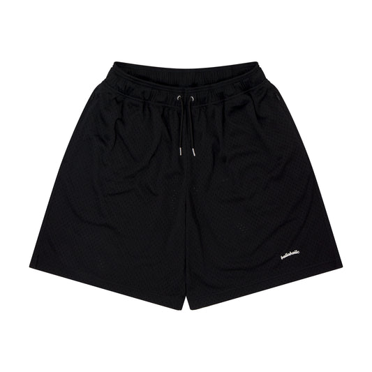 Logo Mesh Zip Shorts (black)
