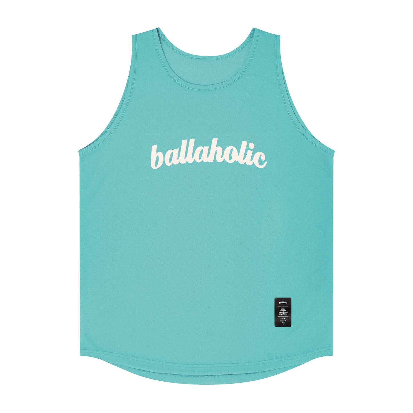 Logo Tank Top (aqua blue/off white)