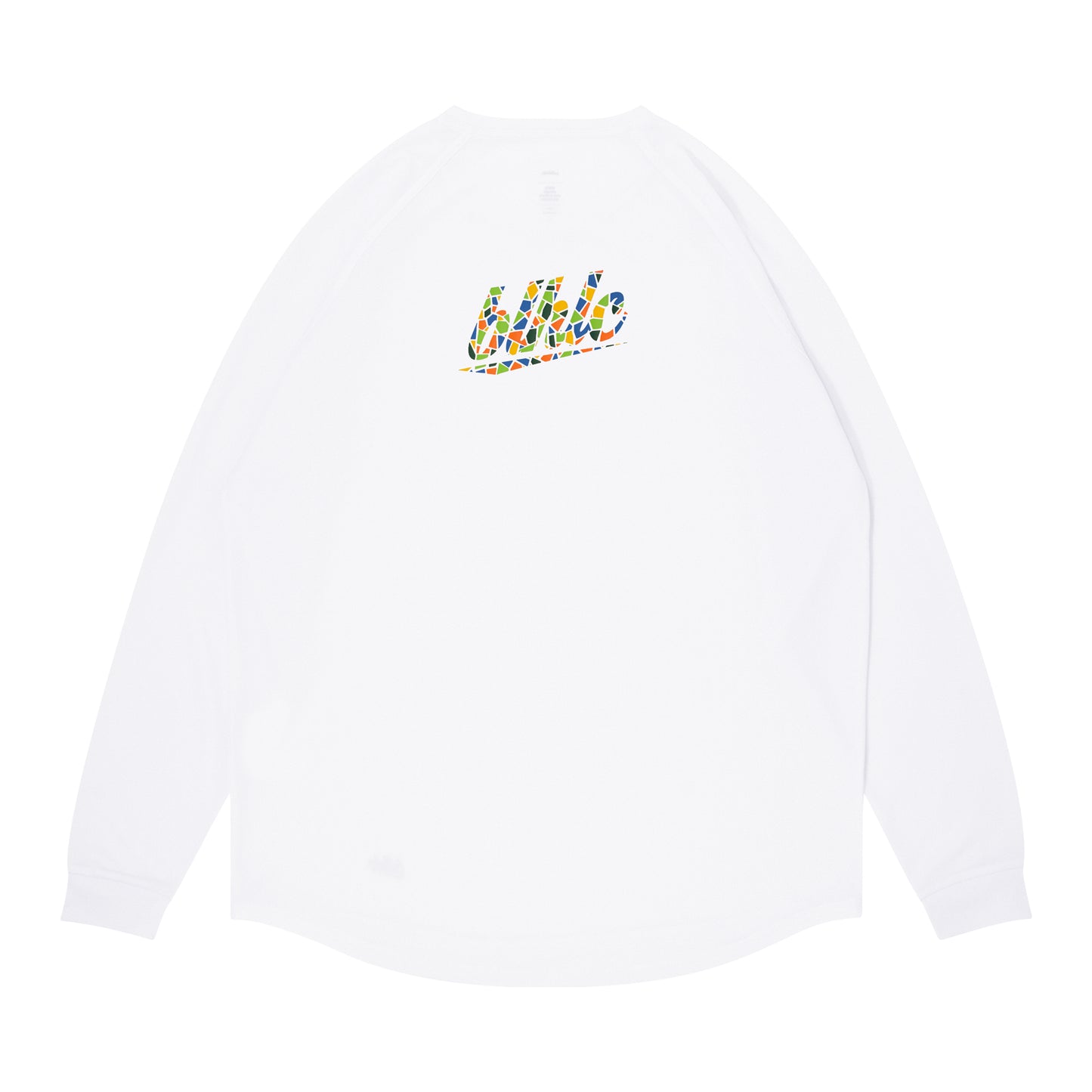 blhlc Back Print Cool Long Tee (white/fresh green mosaic)