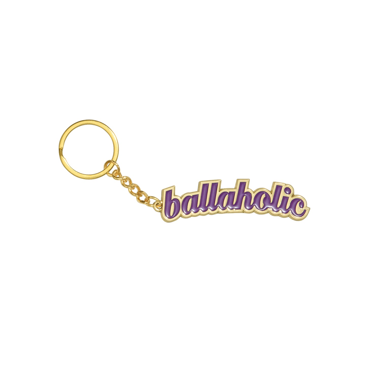 Logo Keychain (gold/purple)