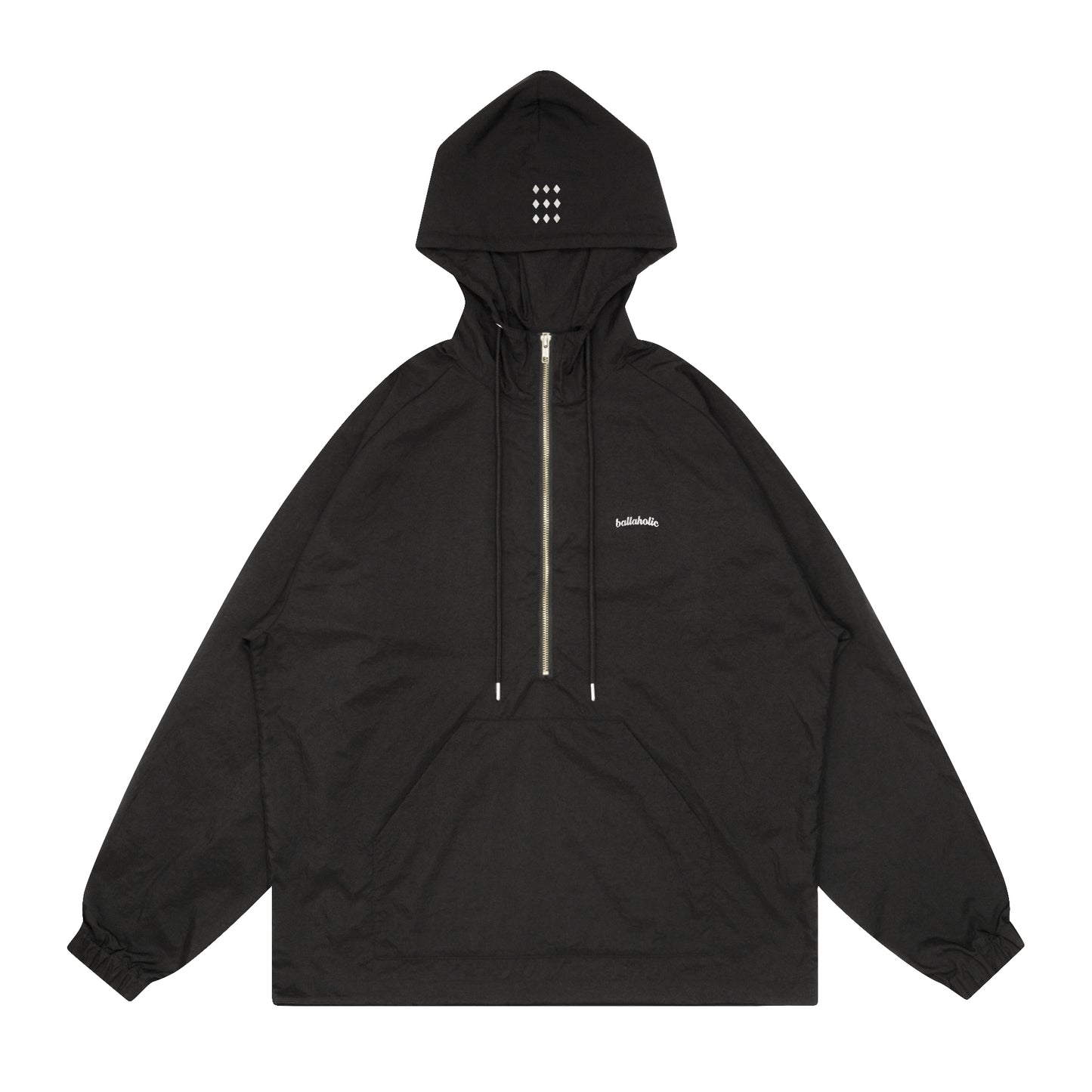 W Face Half Zip Pull Over (black)