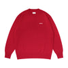 Logo Cotton Knit Sweater (red)