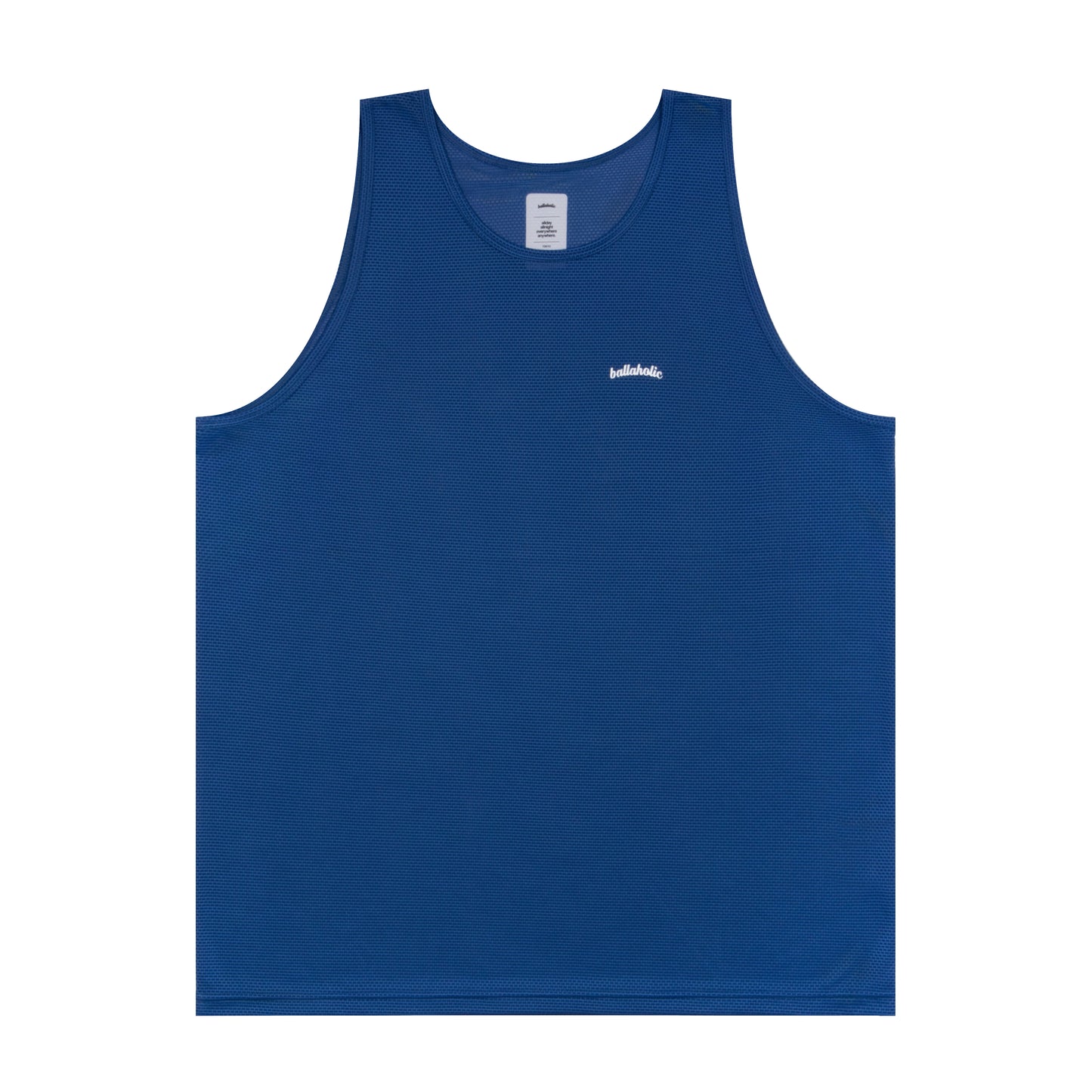 Knit Mesh Logo Tank Top (blue)