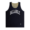 College Logo - STREETMOVE Mesh Reversible Tops (navy/taupe)