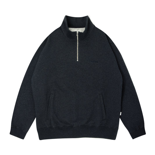 Small Logo Half Zip Sweatshirt (dark heather navy)