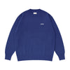 Logo Cotton Knit Sweater (blue)