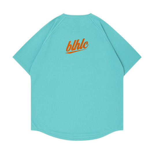 blhlc Back Print Cool Tee (aqua blue/orange)